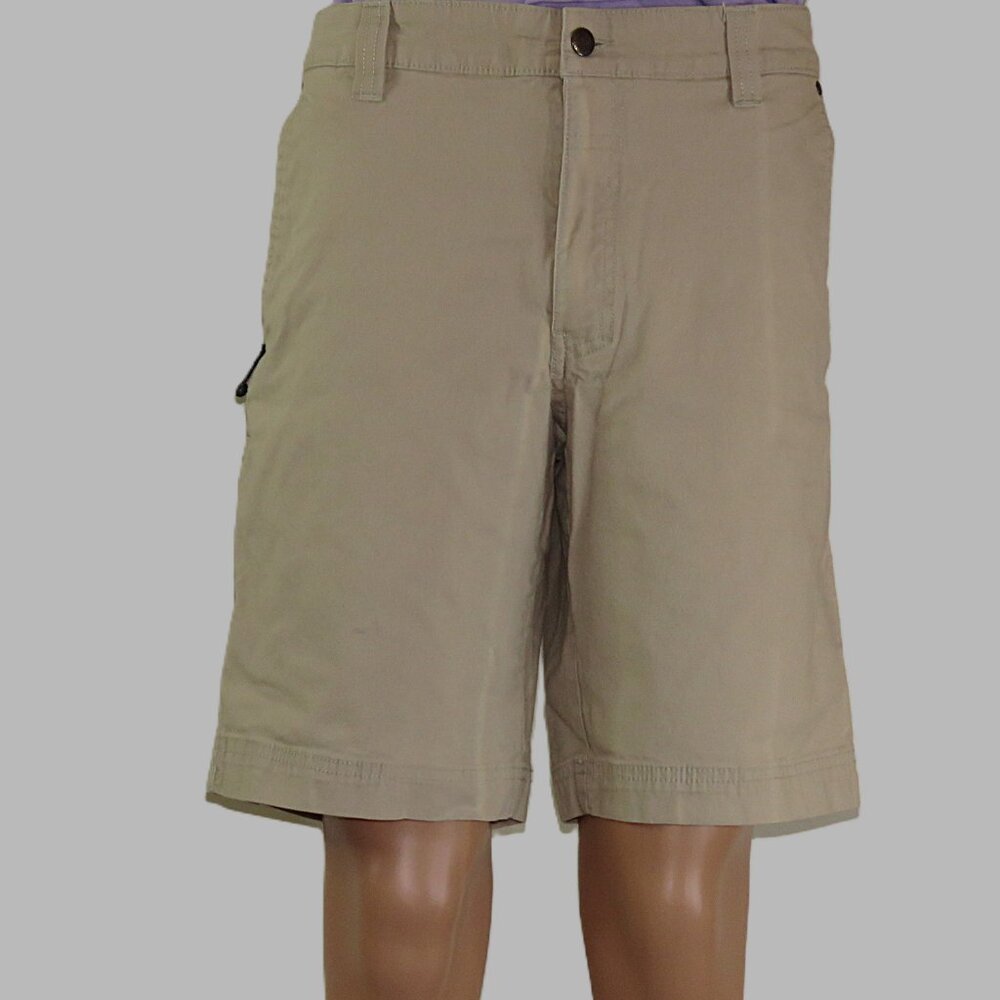 Columbia Men's Tan Regular Fit Shorts with Zip Pockets Waist 34 Length 10 (C255)